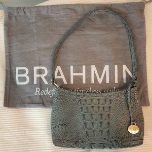 Brahmin Lorelei Croc Embossed Shoulder Bag